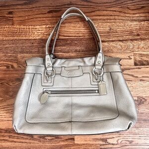 Vintage Coach purse - Silver